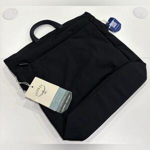 Osprey Men's Arcane Crossbody Bag Black NWT Water Bottle Pocket Tote Foldover